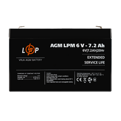 Аккумулятор AGM LPM 6V - 7.2 Ah