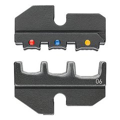 Плашка опрессовочная для наконечников кабельных изолированных + штекер KNIPEX 97 49 06