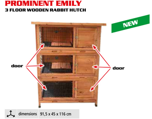 Трехэтажный крольчатник HECHT EMILY