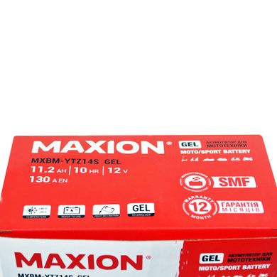 Мото акумулятор GEL YTZ 14S MAXION (12V, 11,2A)