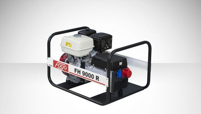 FOGO Генераторна установка F9000R 3ф-7,7кВА/1ф-4,5кВт, двиг. RATO, бак-6.1л, руч. старт, стаб. напруги