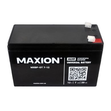 Аккумулятор промышленный MAXION MXBP OT 12-7 (12V, 7Ah)