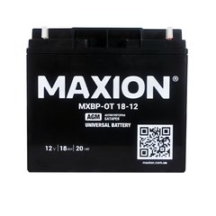 Акумулятор промисловий MAXION MXBP OT 12 - 18 (12V, 18Ah)