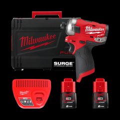 Аккум. винтоверт, крут. мом. 50 Нм, MILWAUKEE M12 FQID-202X FUEL SURGE (Li-Ion 2 Ач) MILWAUKEE