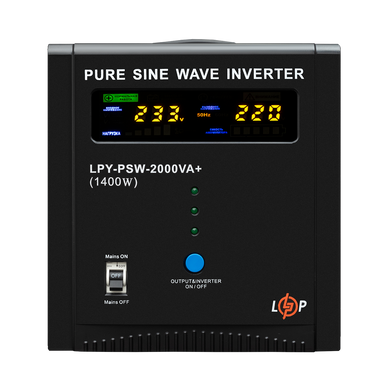 ИБП LogicPower LPY-PSW-2000VA+ (1400Вт) 10A/20A с правильной синусоидой 24V