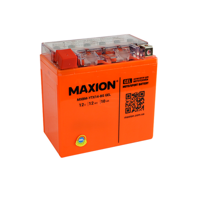 Мото аккумулятор GEL YTX 14-BS MAXION (12V, 12A)