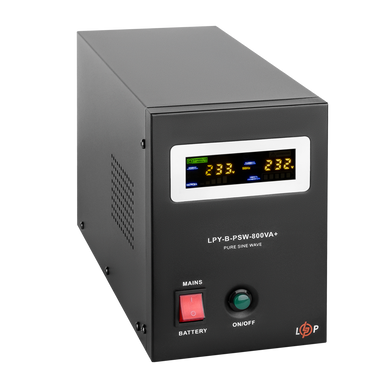 ДБЖ з правильною синусоїдою 12V LPY-B-PSW-800VA+(560Вт) 5A/15A