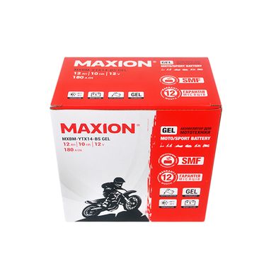 Мото аккумулятор GEL YTX 14-BS MAXION (12V, 12A)