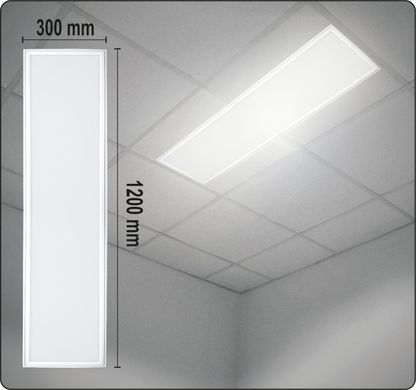 Світильник стельовий діодний з обрамленням YATO 40 Вт, 2800 Lm, рамка- 1200х 300х 15 мм DW