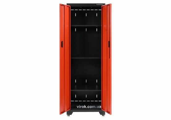 Шкаф для мастерской YATO: 3 полки, 660 x 457 x 2000 мм