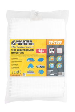 Тент MASTERTOOL LENO CRYSTAL 6х8 м 130 г/м² 89-2608