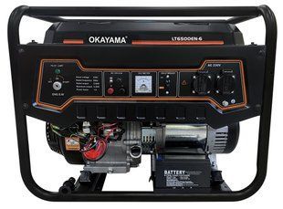 Генератор бензиновий OKAYAMA LT6500EN-6 5 кВт