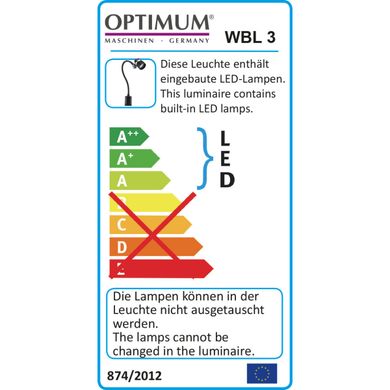 Світлодіодний верстатний світильник Optimum WBL 3