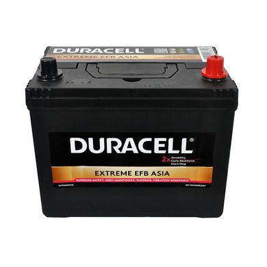 Автомобільний акумулятор DURACELL Extreme EFB Asia 70Ah 680A R+ (D26)