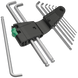 Набор Г-образных ключей WERA, 950/9 Hex-Plus 4, метрических, хромированных, 05073594001