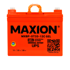 Аккумулятор промышленный GEL MAXION MXBP OT 33-12C (12V, 33Ah)