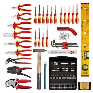 Чемодан для инструментов "BIG Basic Move" ElektroPlus 68 штук KNIPEX 00 21 06