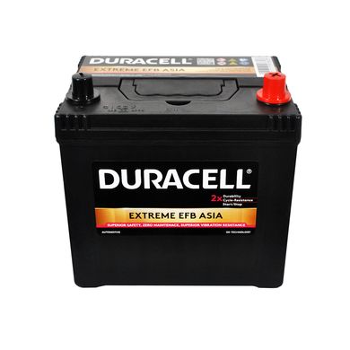 Автомобільний акумулятор DURACELL Extreme EFB Asia 65Ah 550A R+ (D23)