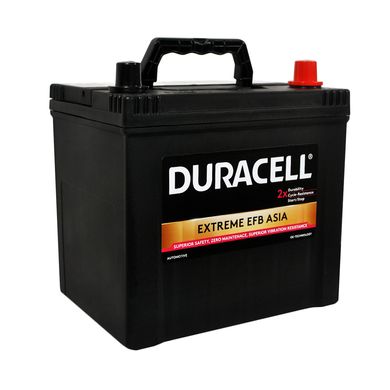 Автомобільний акумулятор DURACELL Extreme EFB Asia 65Ah 550A R+ (D23)