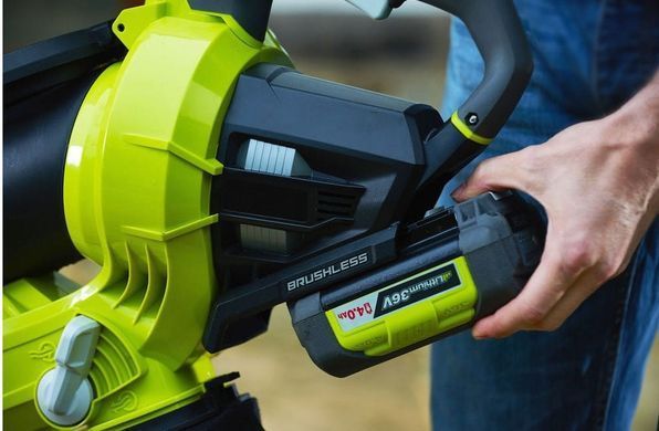 Ryobi Воздуходувка-пилосос MaxPower RBV36B 36B, 238 км/год безщіткова (без АКБ і ЗП)
