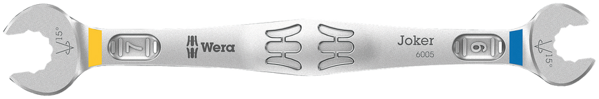 Двосторонній ріжковий гайковий ключ WERA Joker 6005, 6×7 мм, 05020310001