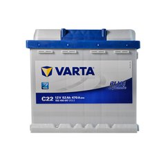 Автомобильный аккумулятор VARTA Blue Dynamic (C22) 52Ah 470А R+ (L1)