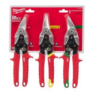 Ножницы по металлу (набор 3шт) MILWAUKEE 48224533