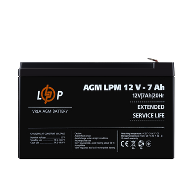 Аккумулятор AGM LPM 12V - 7 Ah