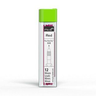 Запасні стержні PICA 7031/SB Fine Dry червоний 0,9мм, 12шт
