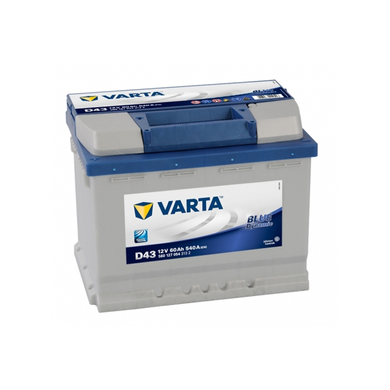 Автомобільний акумулятор VARTA Blue Dynamic (D43) 60Ah 540A L+ (L2X)