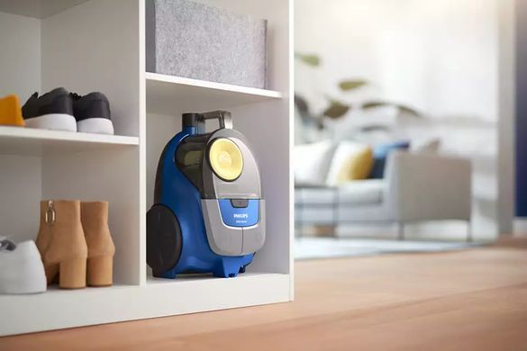 Пилосос Philips контейнерний 2000 series, 850Вт, конт пыль -1,3л, микрофибра, сине-желтый