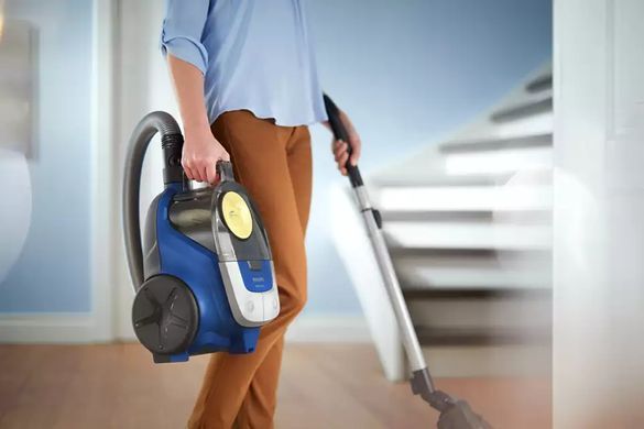 Пилосос Philips контейнерний 2000 series, 850Вт, конт пыль -1,3л, микрофибра, сине-желтый
