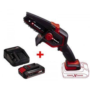Пила цепная аккумуляторная Einhell GE-PS 18/15 Li BL Kit PXC 18В акб 1х2.5Ач шина 158мм рез 125мм 4.8м/с ЗП 1.1кг