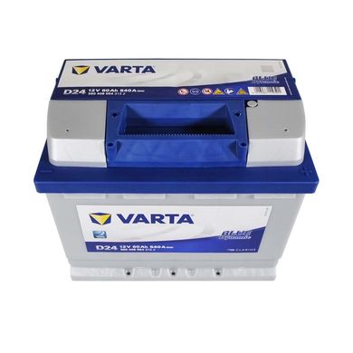 Автомобильный аккумулятор VARTA Blue Dynamic (D24) 60Ah 540A R+ (L2)