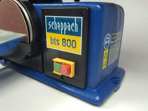 Тарельчато-ленточный шлифовальный станок Scheppach BTS 800