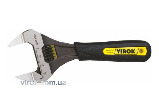 Ключ розвідний з тонкими губками TM VIROK 6" l= 150 мм, розкриття - 34 мм