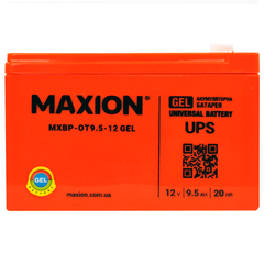 Аккумулятор промышленный GEL MAXION MXBP OT 9.5 – 12 (12V, 9.5Ah)