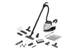Паропилосос Karcher SV 7, 2200Вт, влажная уборка, вода -0.45л, HEPA, обработка паром, бело-черный