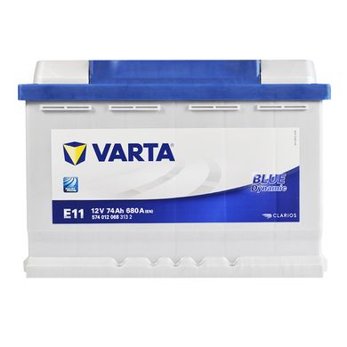 Автомобільний акумулятор VARTA Blue Dynamic (E11) 74Ah 680A R+ (L3)