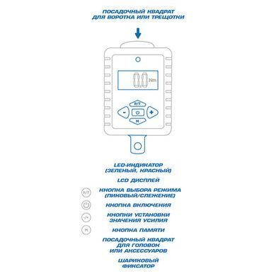 Динамометричний адаптер серії "DIGITAL", 3/4", 200-1000 Нм