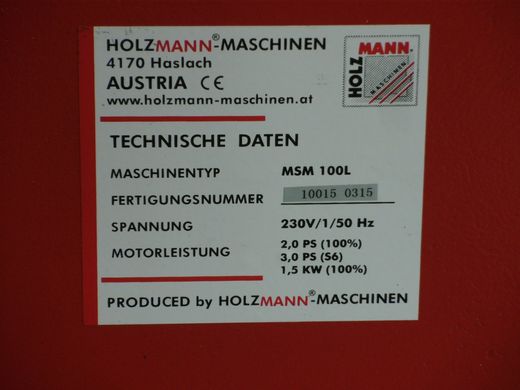 Ленточная шлифовальная машина по металлу Holzmann MSM100NEO_400V