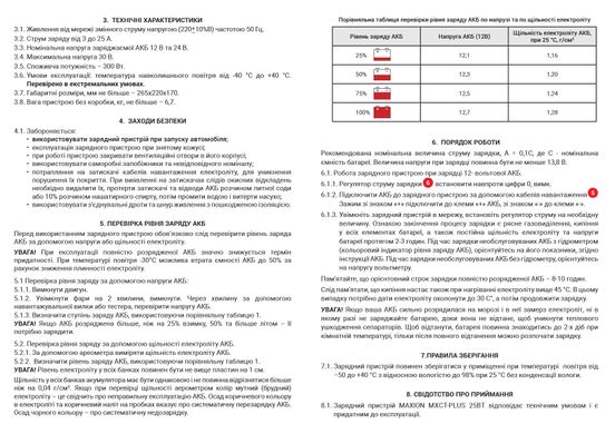 Трансформаторний зарядний пристрій MAXION MXCT PLUS-25ВТ (12V. 24V)