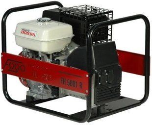 FOGO Генераторна установка FH5001R 1ф-4,5кВт, двиг. Honda GX270, бак-6,2л, руч. старт, стаб. напруги