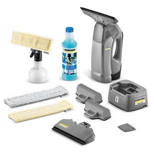 Пилосос для мытья окон акумуляторний Karcher WVP10 Adv 3.7В контейнер для воды 0.2л 0.95кг