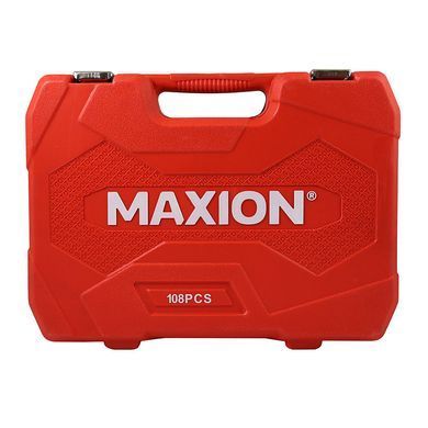 Набір інструментів 1/2&rdquo; та 1/4", 108 одиниць, Cr-V, MAXION MXTL- PC108
