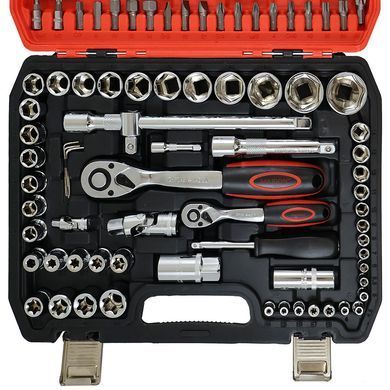 Набір інструментів 1/2&rdquo; та 1/4", 108 одиниць, Cr-V, MAXION MXTL- PC108