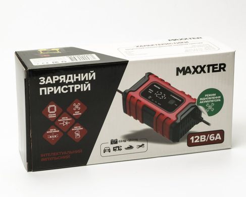 Maxxter MX-CHR-12V6A Зарядное устройство для АКБ 12В, 6А