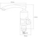 Кран-водонагреватель проточный NZ 3.0кВт 0.4-5бар для кухни гусак прямой на гайке AQUATICA (NZ-6B212W)