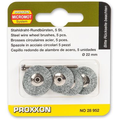 Сталеві щітки диски Ø 22 мм, Proxxon 28952