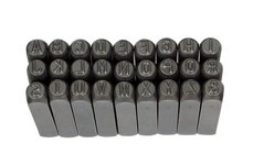 Набір сталевих буквених клейм, 1 мм